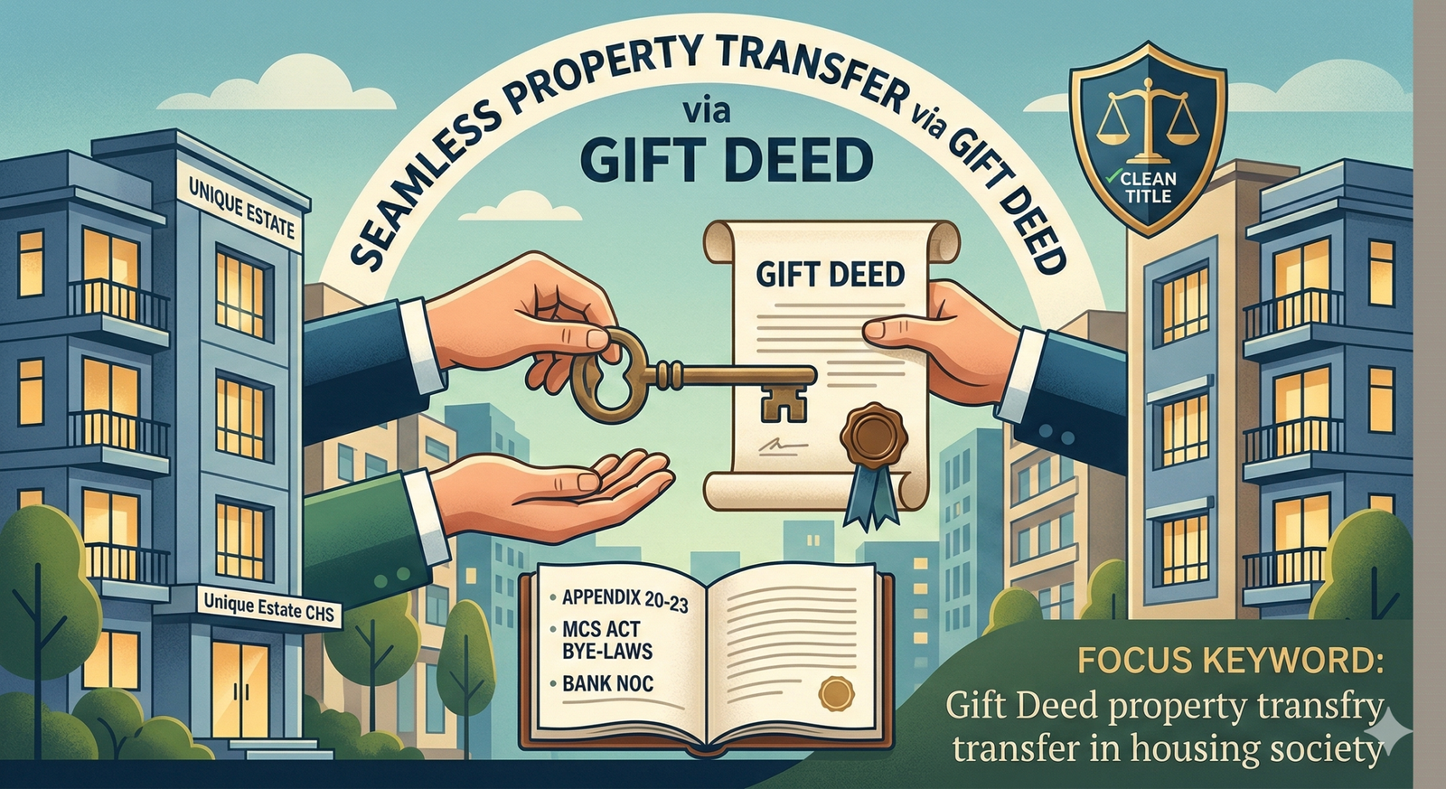 Gift Deed property transfer in housing society