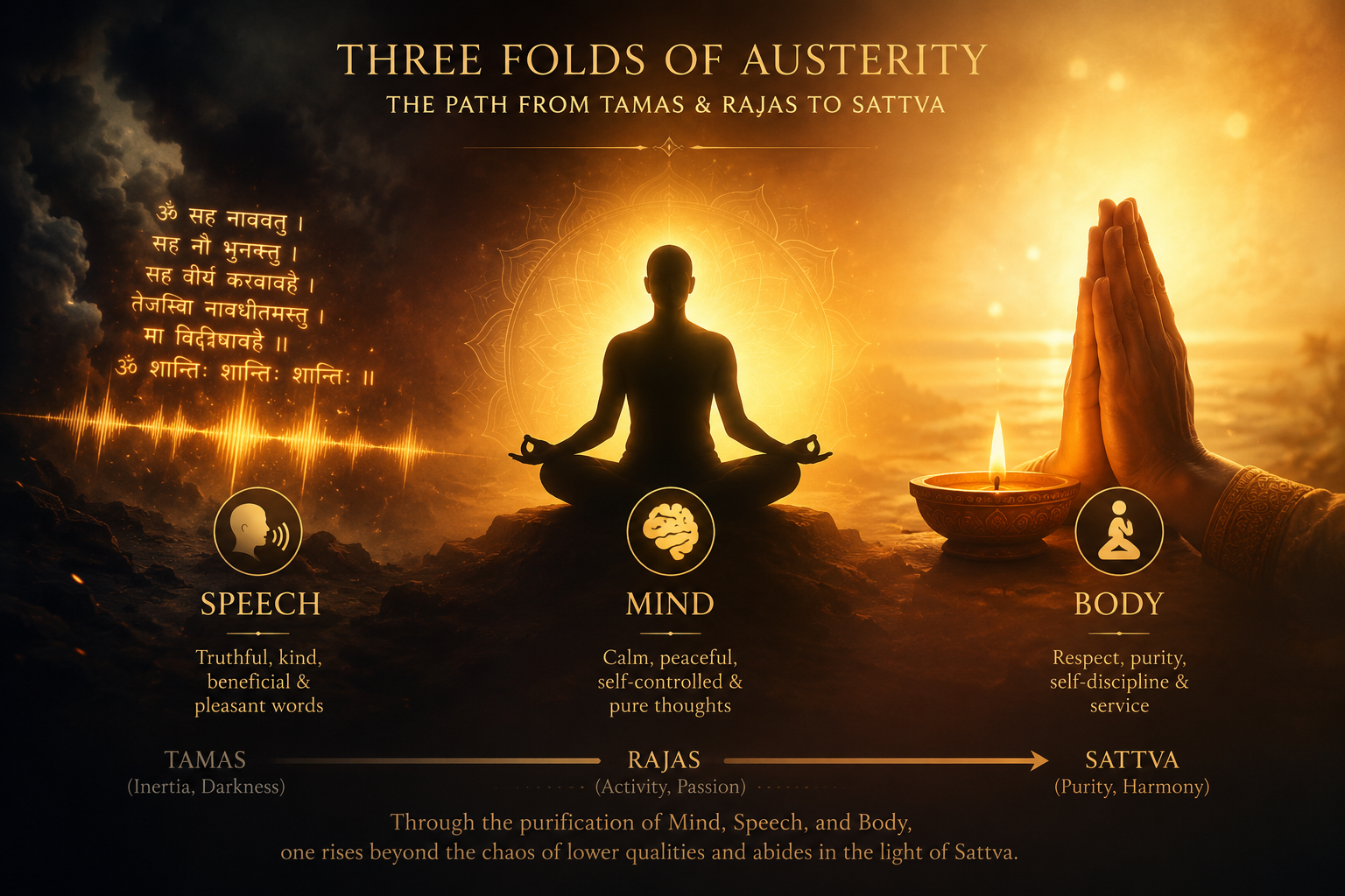 3 Types of Tapasya in Bhagavad Gita